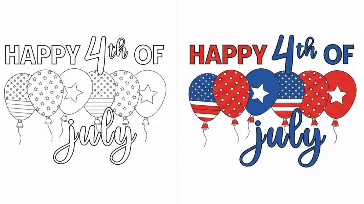 4th of july coloring pages