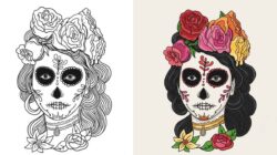 Day of the Dead Coloring Pages