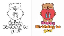 Happy Birthday Coloring Pages