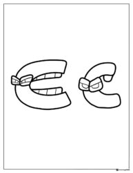 Alphabet Lore Cc Coloring Page