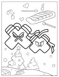 Alphabet Lore Xx Christmas Coloring Page