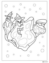 Amoeba Boys Powerpuff Girls Coloring Page with Shapes