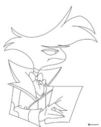 Angel Dust Coloring Page Reading Paper