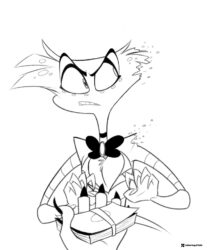 Angel Dust Hazbin Hotel Coloring Sheet with money