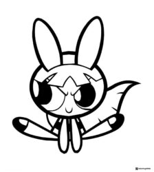 Angry Powerpuff Girl Coloring Page