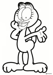 Arlene Smiling Coloring Page