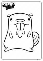 Beaver Coloring Page