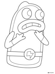 Blendin Blandin Coloring Page Frowning