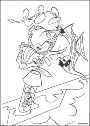 Bloat and Nemo in a bag Coloring Page