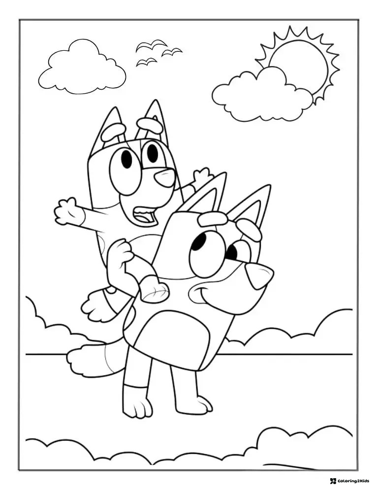 195 Bluey Coloring Pages – Free Printable PDF Sheets