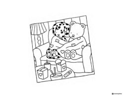 Bobbie Goods animals cozy on a couch with blanket
