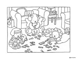 Bobbie Goods animals with Halloween candy coloring