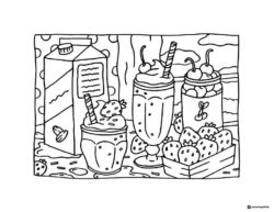 Bobbie Goods strawberry milkshakes and fruit coloring