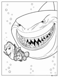 Bruce Dory and Nemo Coloring Page