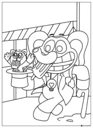 CatNap emerges from a hat with an elephant 1