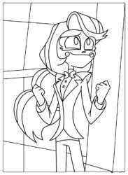 Charlie Morningstar with Fists Up Coloring Page