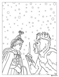 Cindy Lou Who and Grinch Coloring Page
