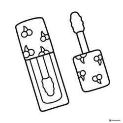Coco Wyo Coloring Page Cherry lip gloss