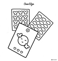 Coco Wyo Coloring Page Chocolate molds and bar