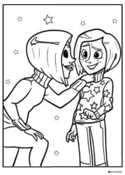 Coraline and Other Mother Coloring Page