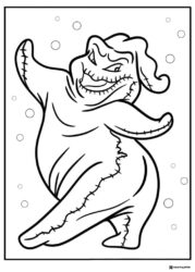 Dancing Oogie Boogie Coloring Page