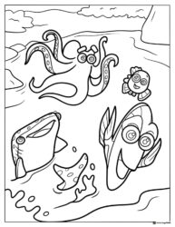 Dory Hank and Destiny coloring page