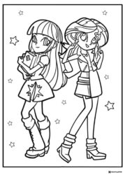 Equestria Girls Twilight Sparkle and Sunset Shimmer