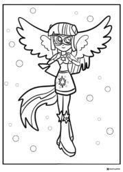 Equestria Girls Twilight Sparkle in superhero pose