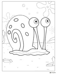 Gary the Snail Coloring Page