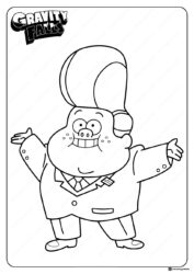 Gideon Gleeful Coloring Page