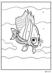 Gill the Moorish Idol Coloring Page
