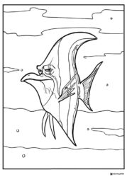 Gill the Moorish Idol Coloring Sheet