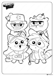 Gravity Falls Animals Coloring Page