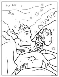Hank and Dory underwater coloring sheet