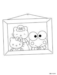 Hello Kitty and friends in a photo frame 1