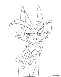 Husk Coloring Page Looking Annoyed
