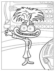 Inside Out 2 Ennui at control panel coloring