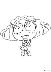 Inside Out 2 Ennui looking up coloring page