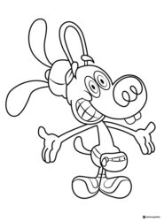 Inside Out 2 happy dog character coloring