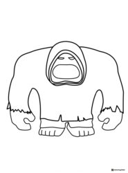Inside Out 2 monster like character coloring