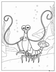 Jacques the Shrimp Coloring Page