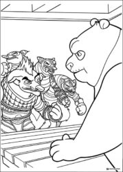 Kai and Jombies from Kung Fu Panda Coloring Page