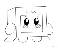 LankyBox Boxy Cute Coloring Page