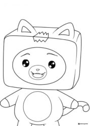 LankyBox Foxy Full Body Coloring Page