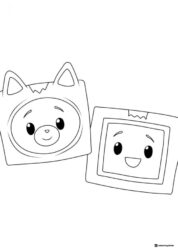 LankyBox Foxy and Boxy Coloring Sheet