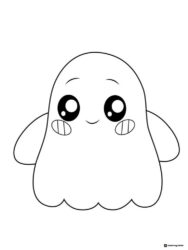 LankyBox Ghosty Coloring Page