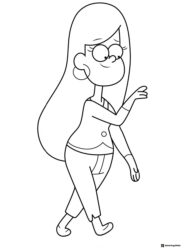 Lazy Susan Coloring Page Walking