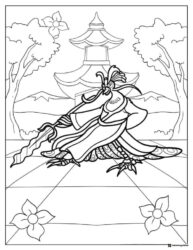 Lord Shen from Kung Fu Panda Coloring Sheet