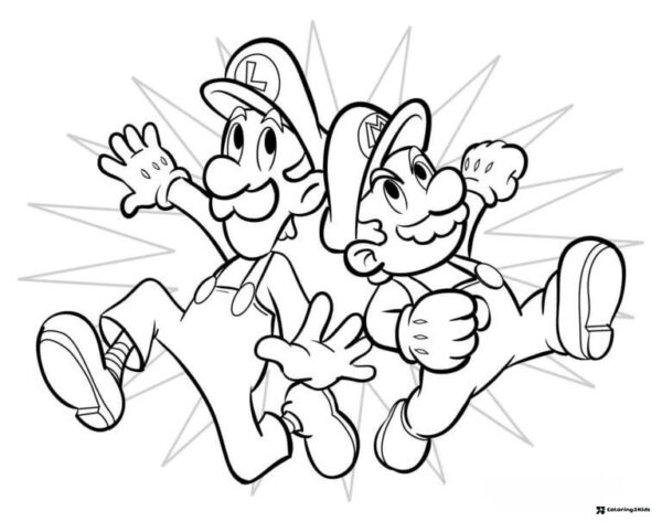 75 Mario and Luigi Coloring Pages – Free Printable PDF Sheets