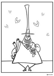Mayor of Halloween Town Coloring Page